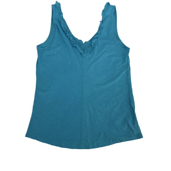 NWOT Lilly Pulitzer Gigi Ruffle Tank Top Lunar Blue Size Small - Picture 6 of 9